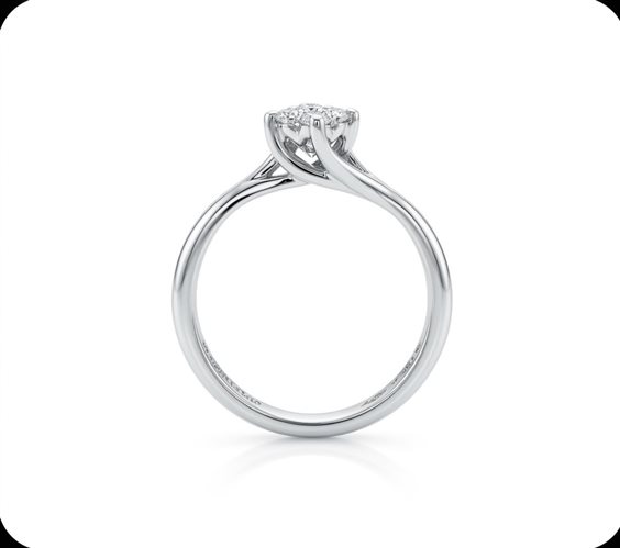 Anello Promesse Donna in Oro bianco Diamante 0.06 Ct FMP25006 - FMP25006